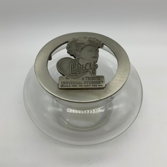 Universal | Accents | Vintage I Love Lucy A Tribute Glass Trinket Dish ...